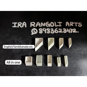 English + all in one Calligraphy Rangoli Tools